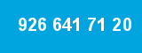 926 641 71 20 926 641 71 20